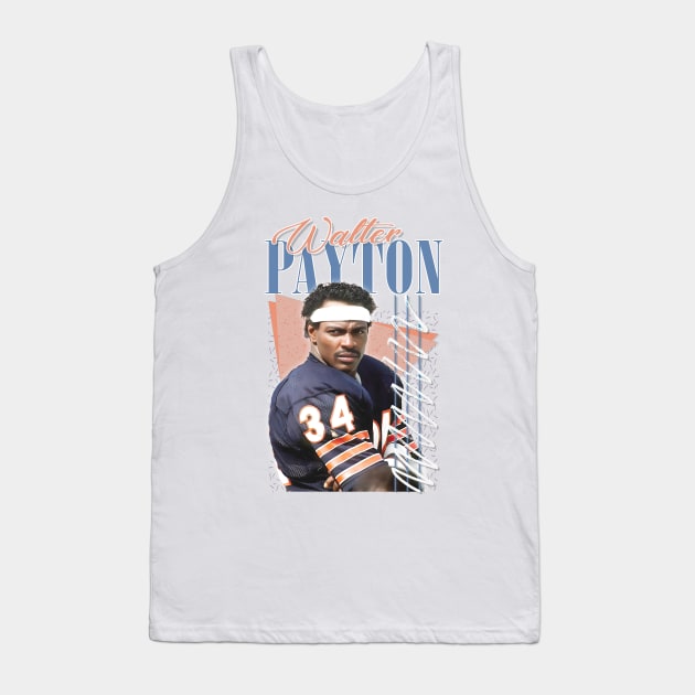 Walter Payton ----- 80s Retro Aesthetic Tank Top by DankFutura